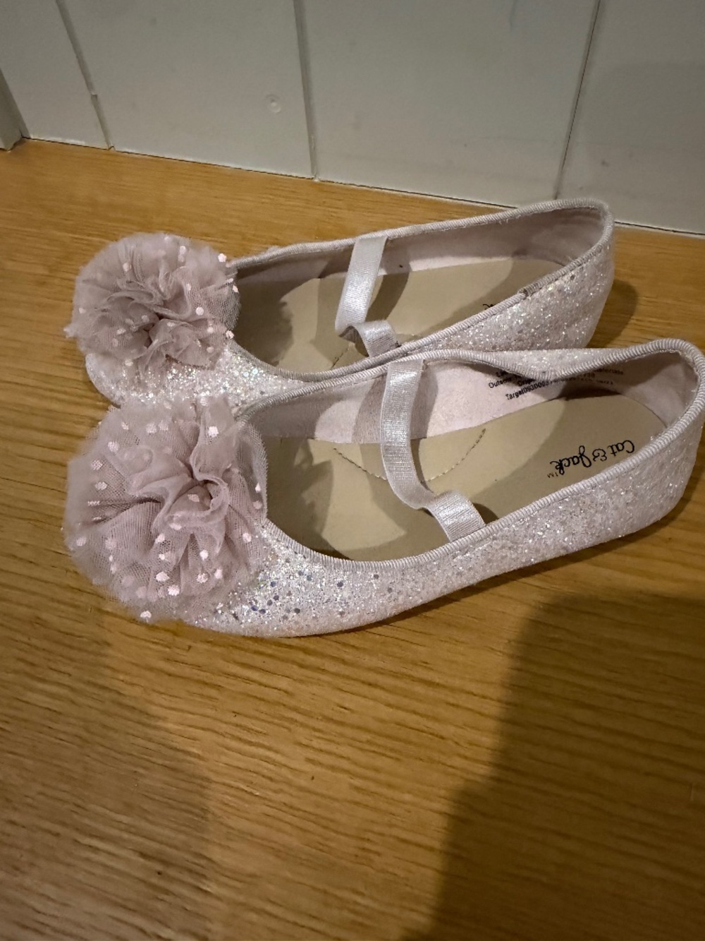 Cat and Jack Girls Pink Flats